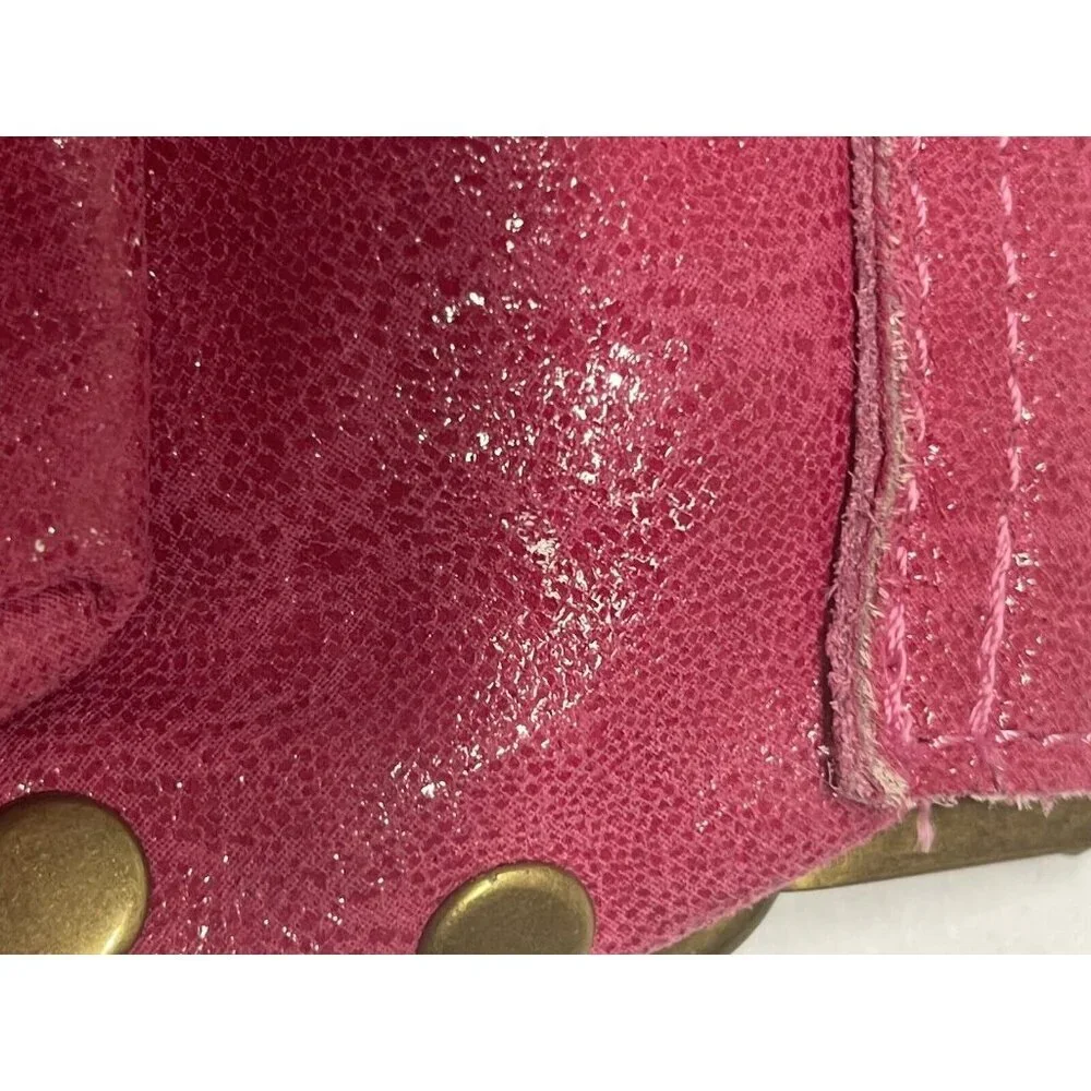 Zagara Italian Leather Pink Purse